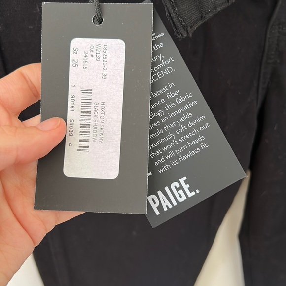 PAIGE black high rise skinny. NWT. Size 26. - Picture 2 of 5